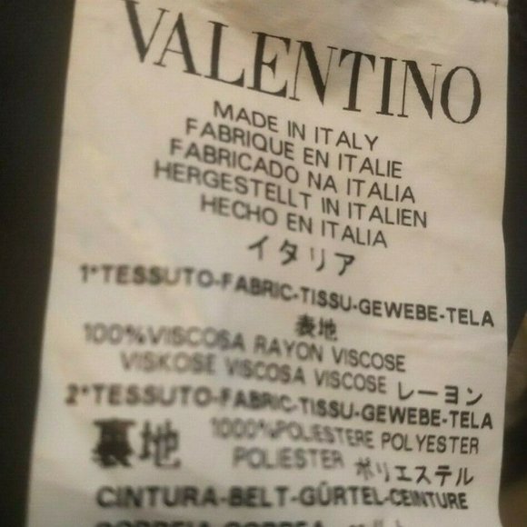 RED Valentino NWT Flutter Sleeve Dress ~ Pink Silk Belt ~ ARANA616 - A75 - Sz M - Picture 11 of 13